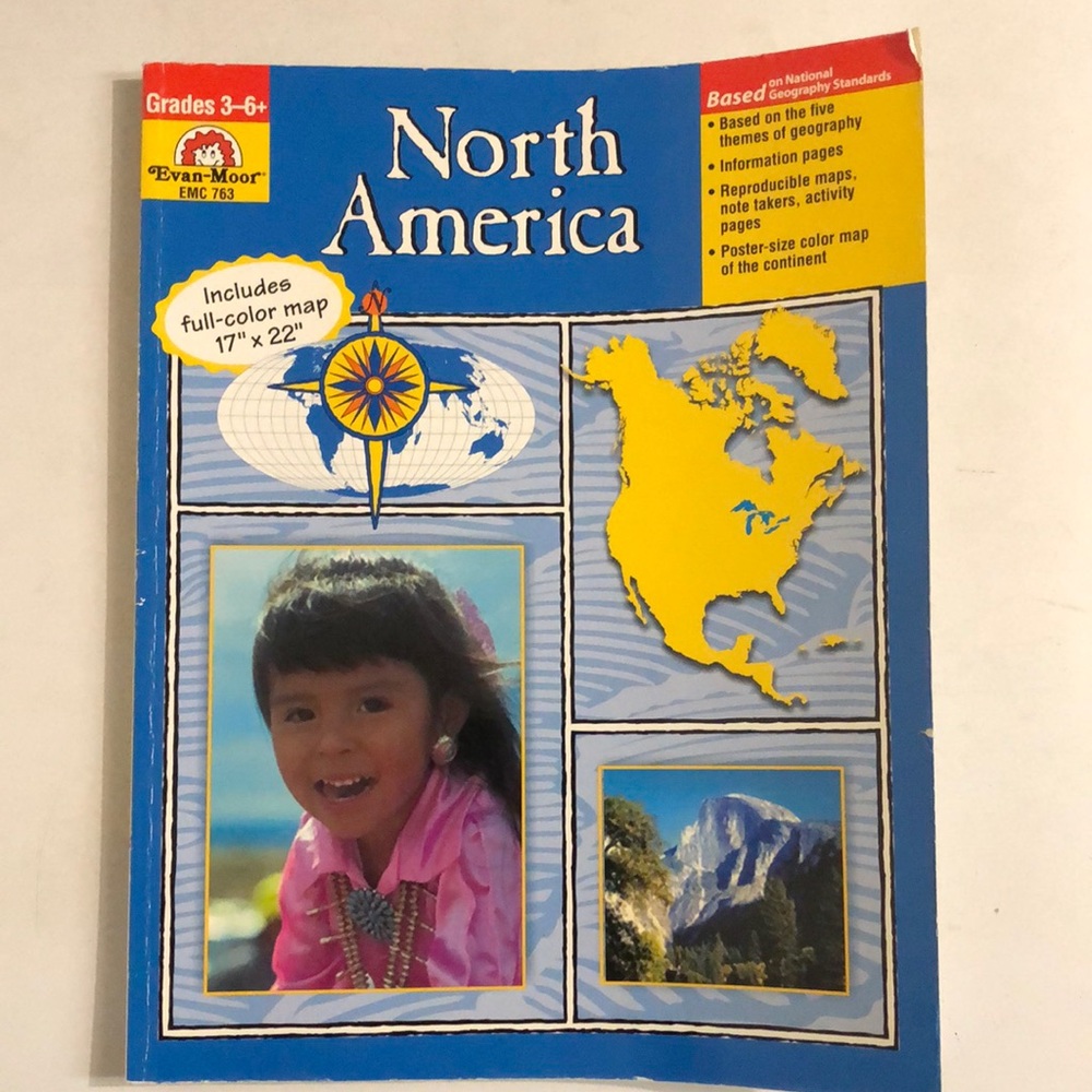 North America, Grades 3-6 Evan-Moor Book EMC763